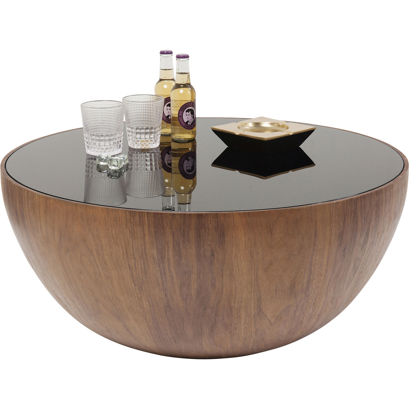 Стол кофейный Tear Drops Walnut Ø80 см