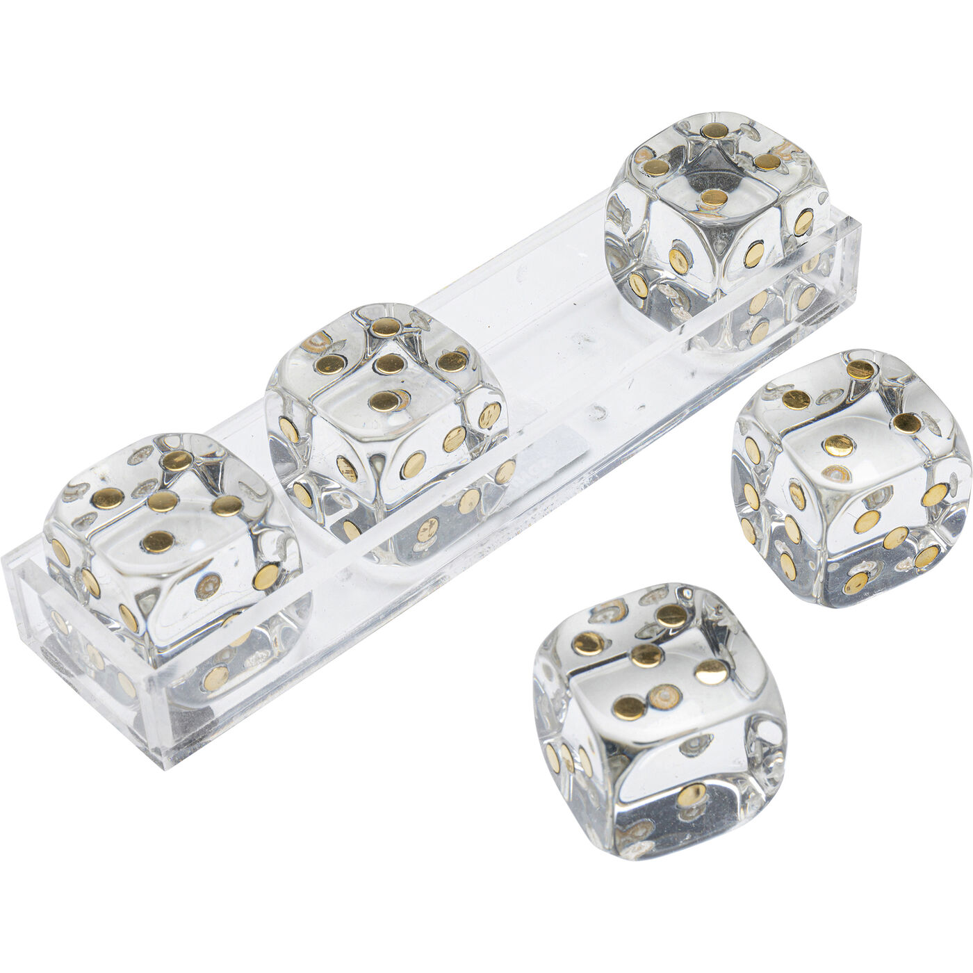 Объект декоравтиный Dice Transparent 17x4 см
