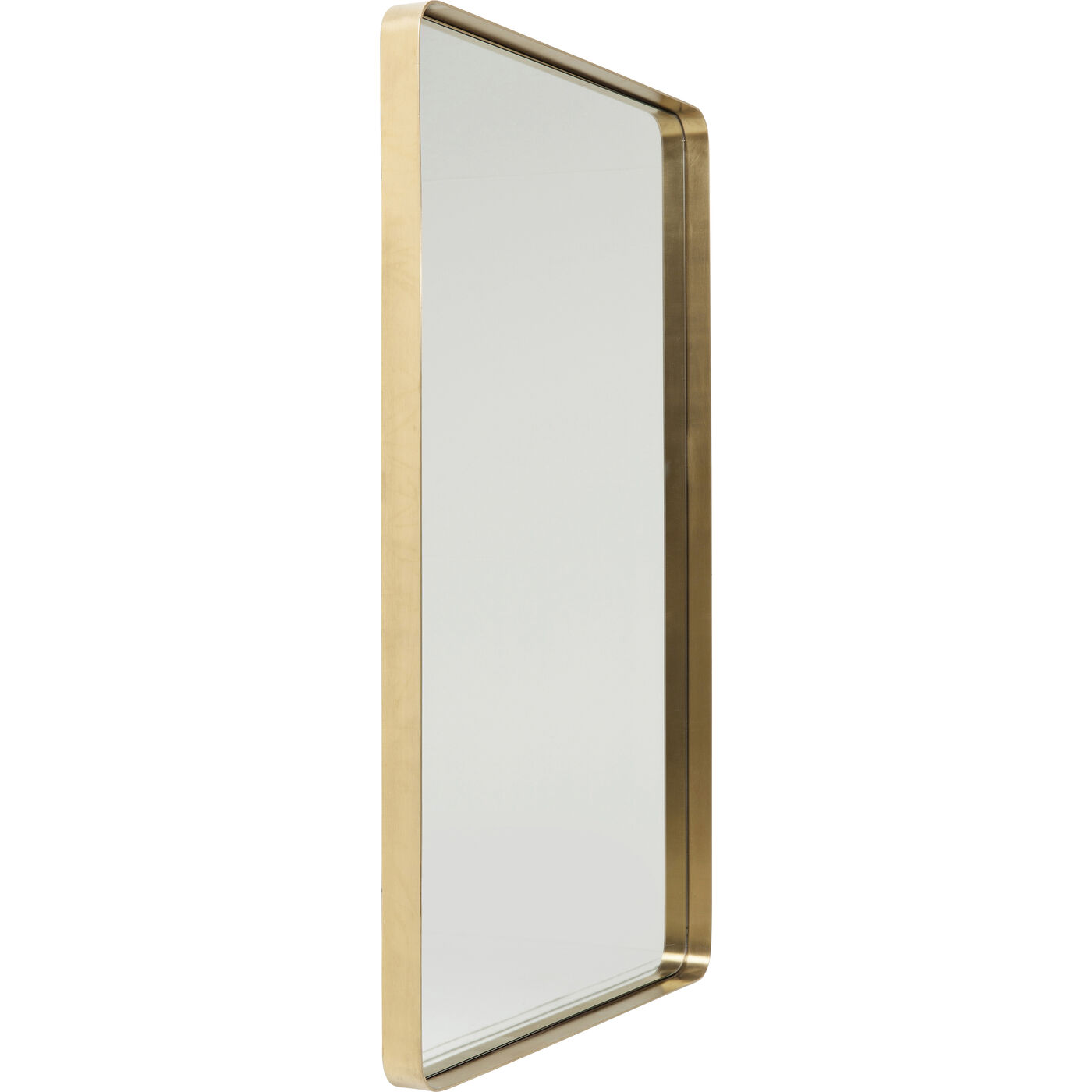 Зеркало Curve Rectangular Brass 120x80 см