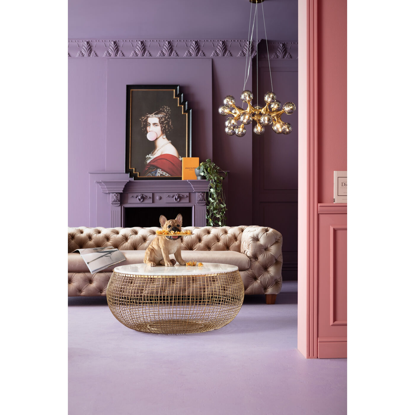 Диван трехместный Desire Velvet Ecru