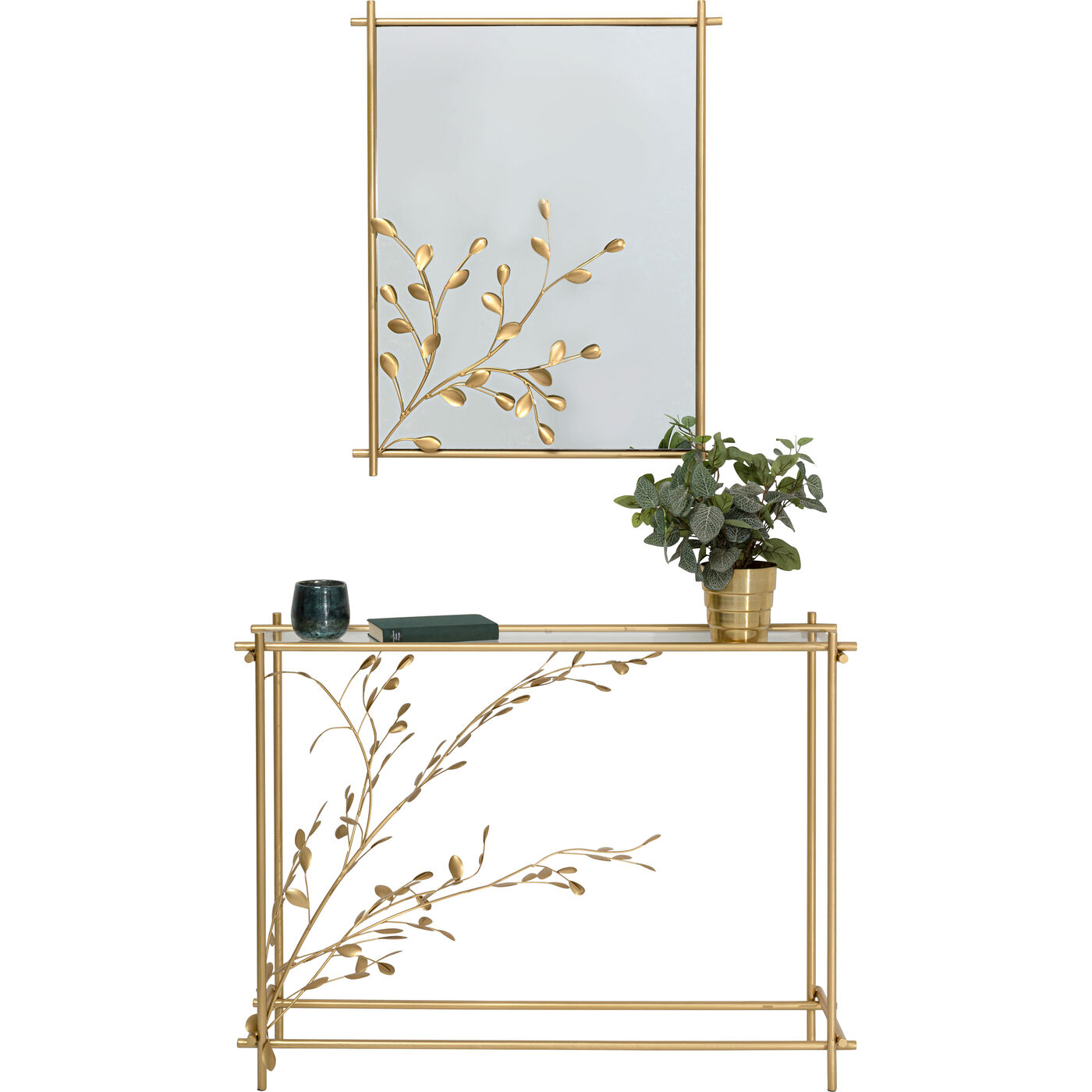 Зеркало настенное Leafline Gold 66x85 см