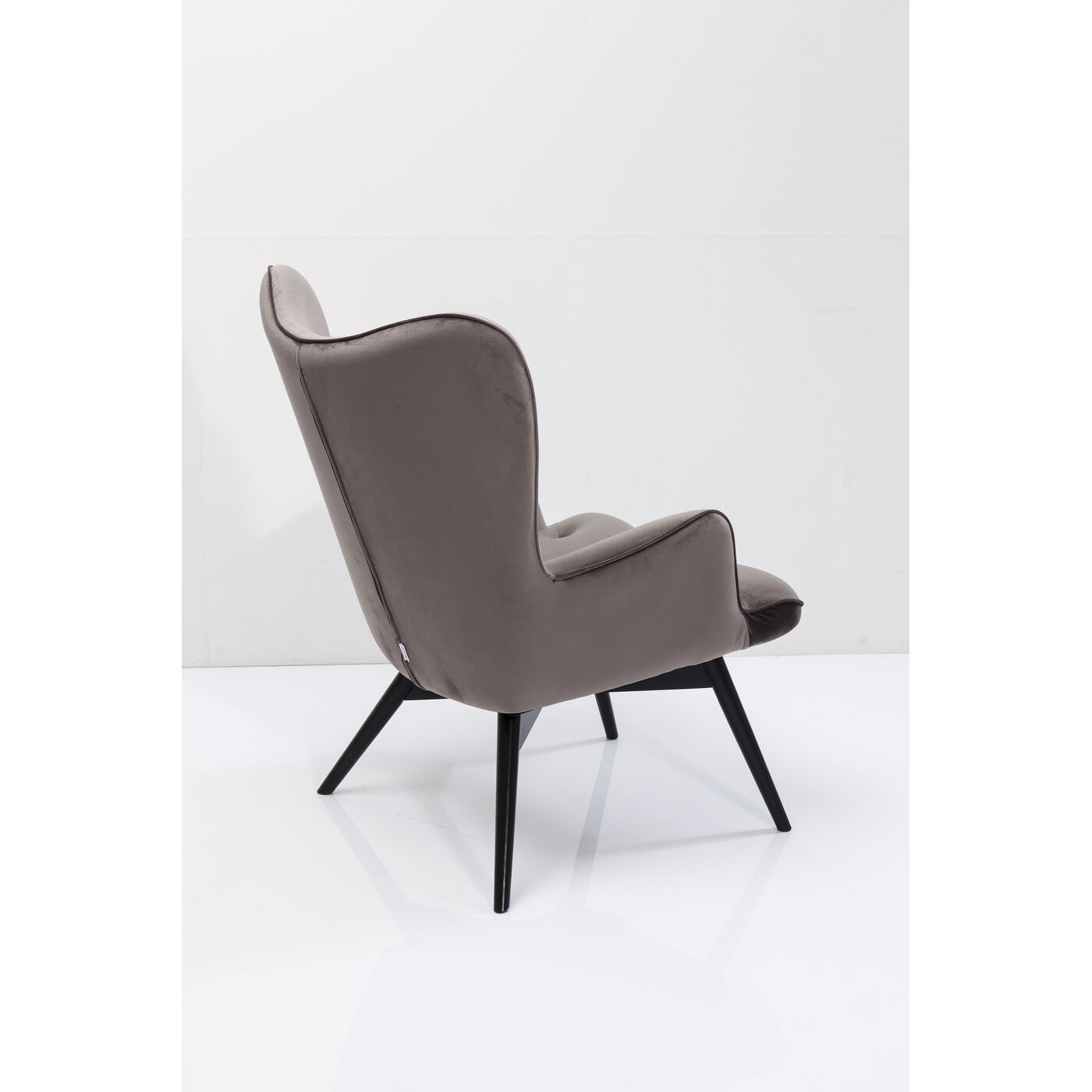 Кресло Black Vicky Velvet Grey