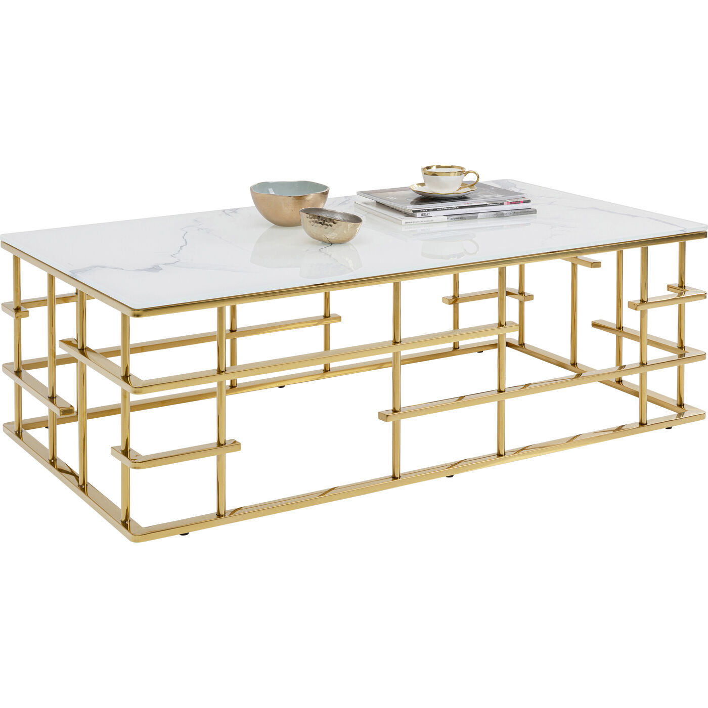 Стол кофейный Rome Gold 130x70 см