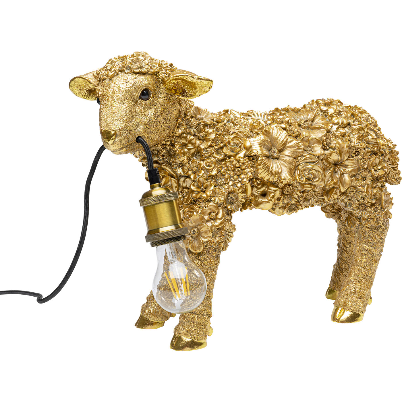 Светильник настольный Animal Flower Sheep Gold 36 см