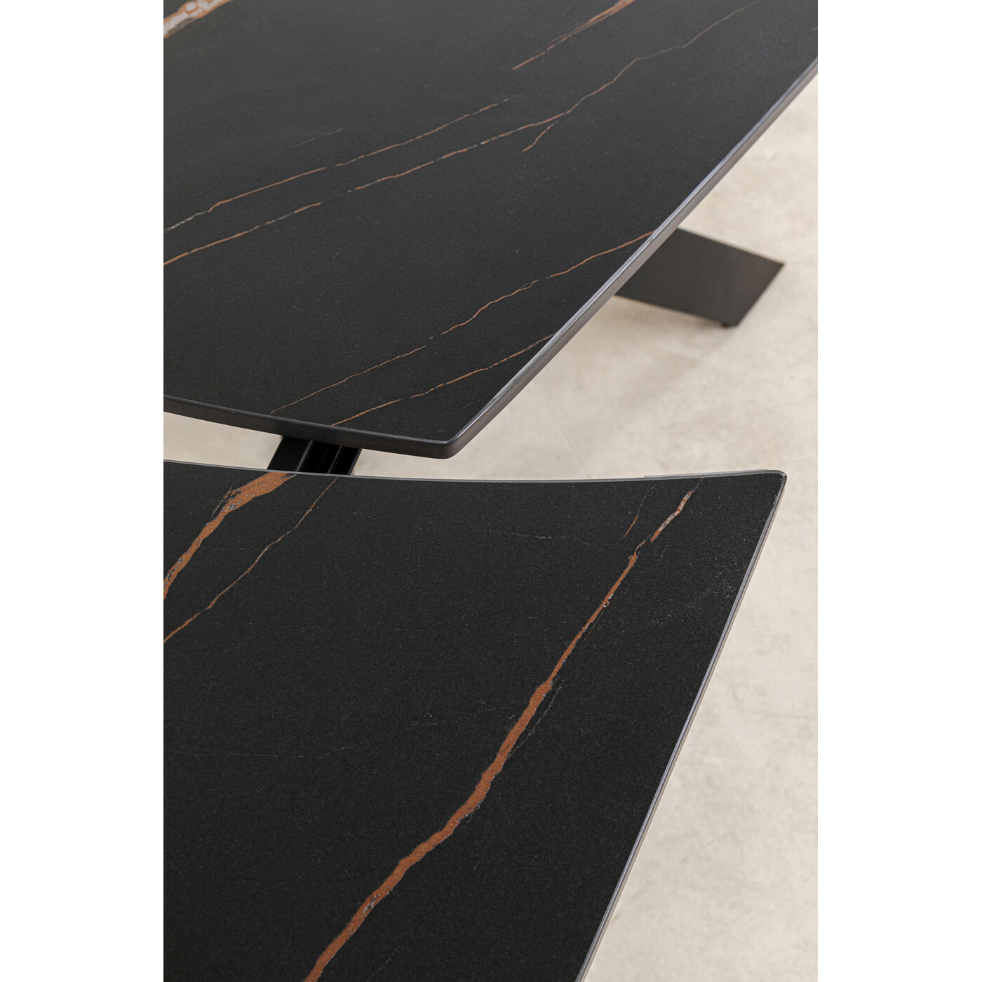 Стол раздвижной Twist Black 120(30+30)x90 см