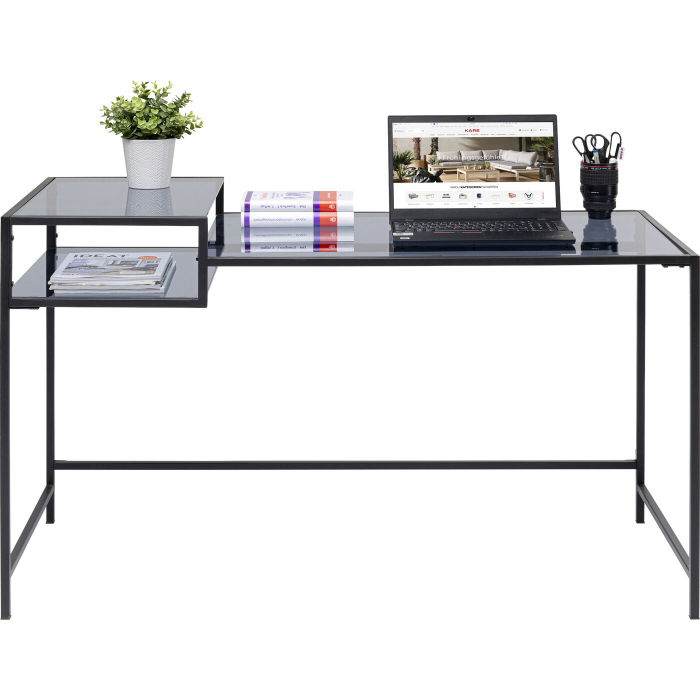 Стол письменный Loft Black 134x60 см