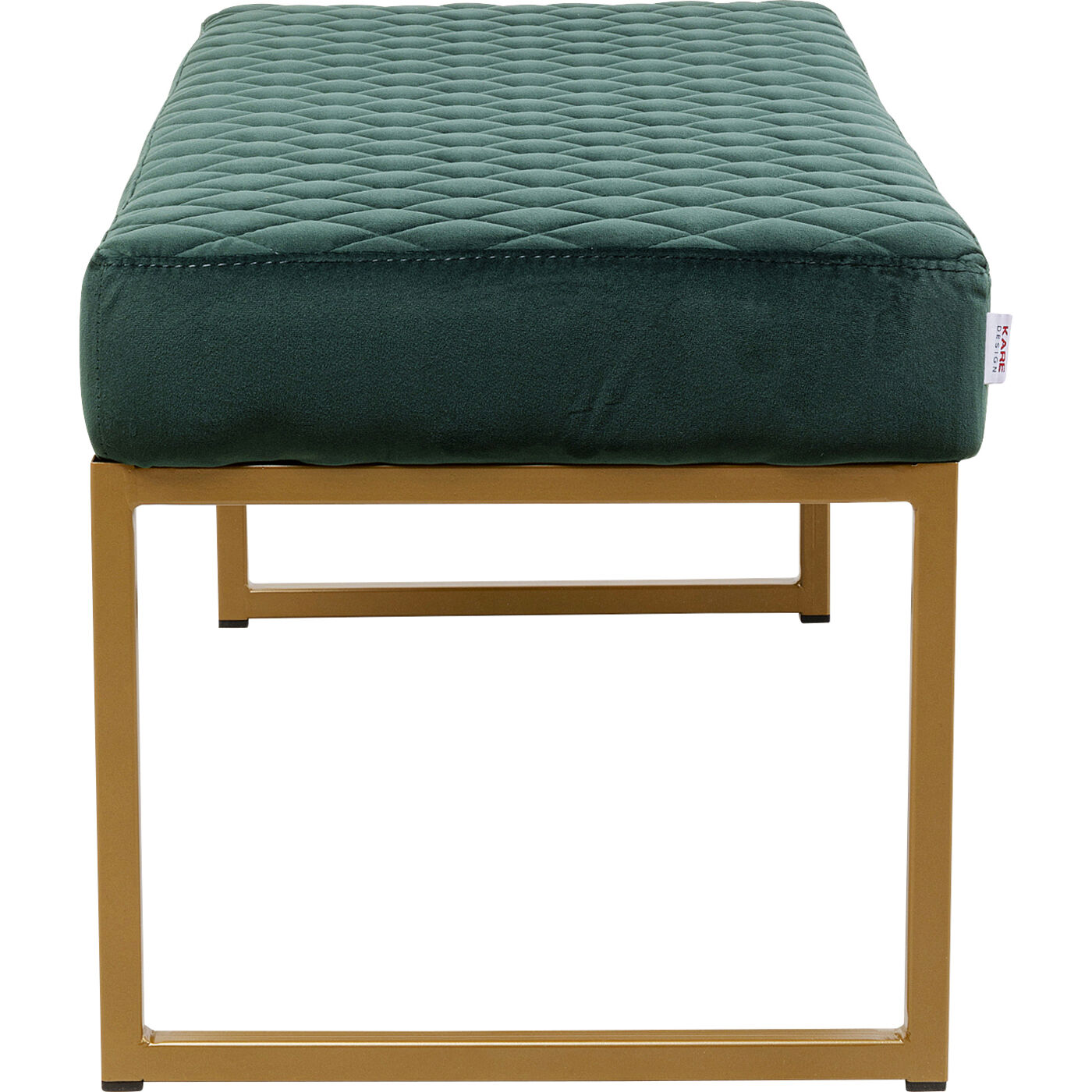 Скамья Smart Dark Green Brass 90x40 см