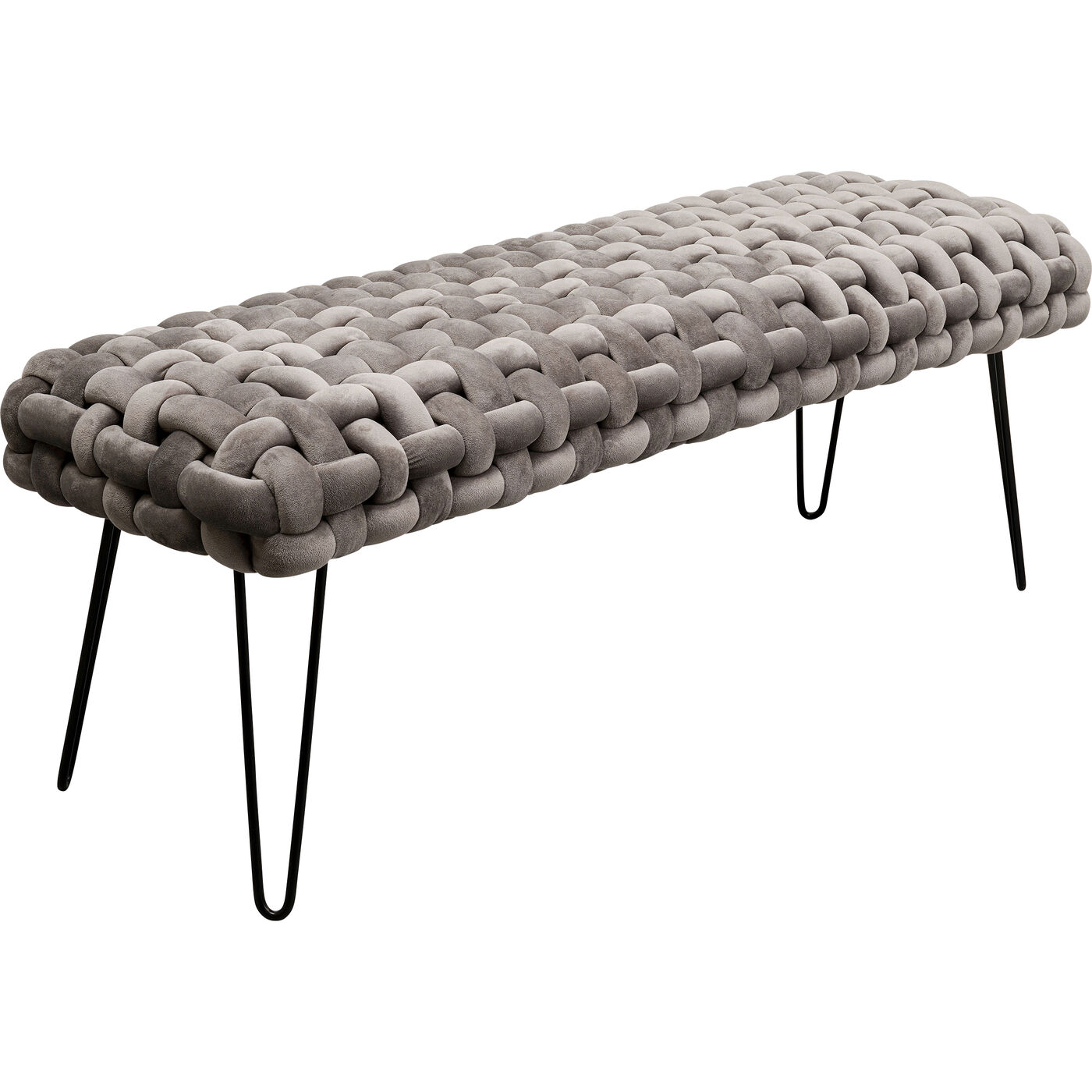 Скамья Weave Grey 128cm