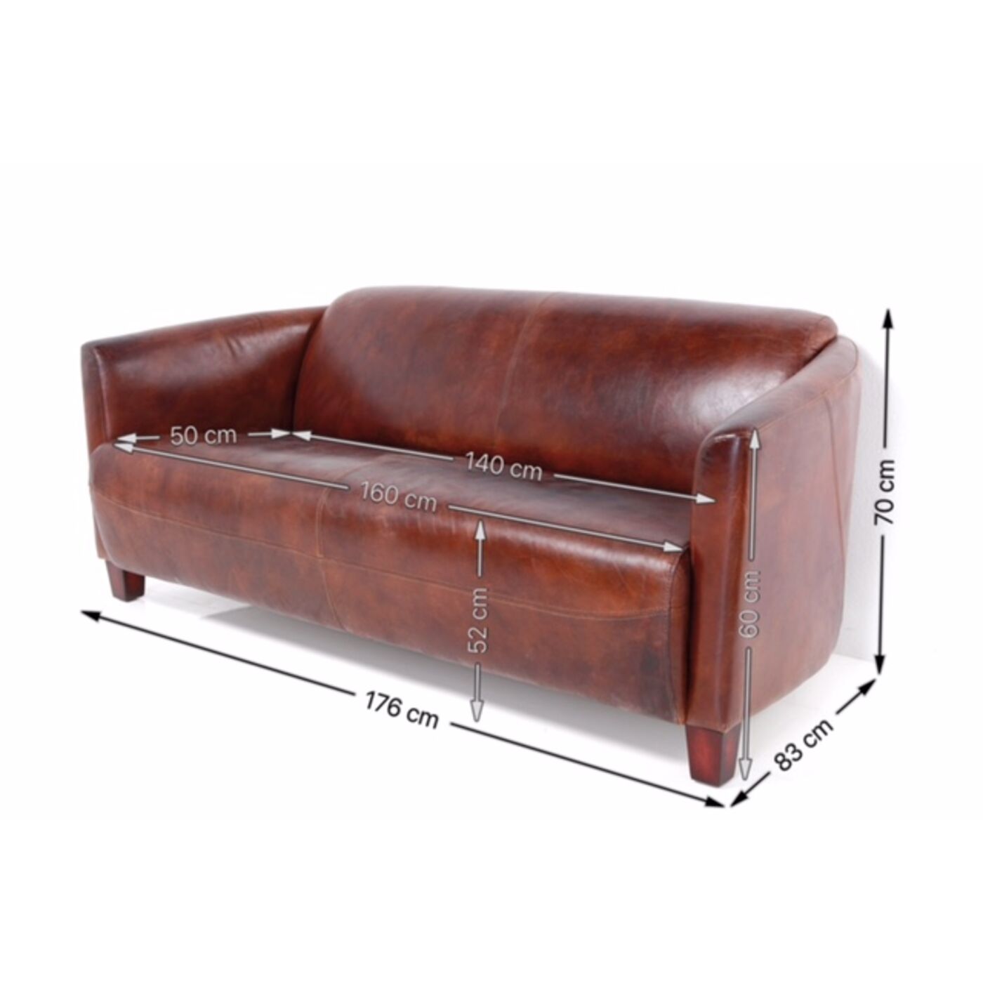 Диван трехместный Cigar Lounge