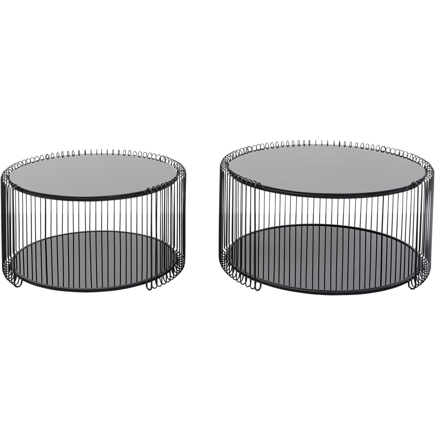 Стол кофейный Wire Cut Out Black (2 шт)