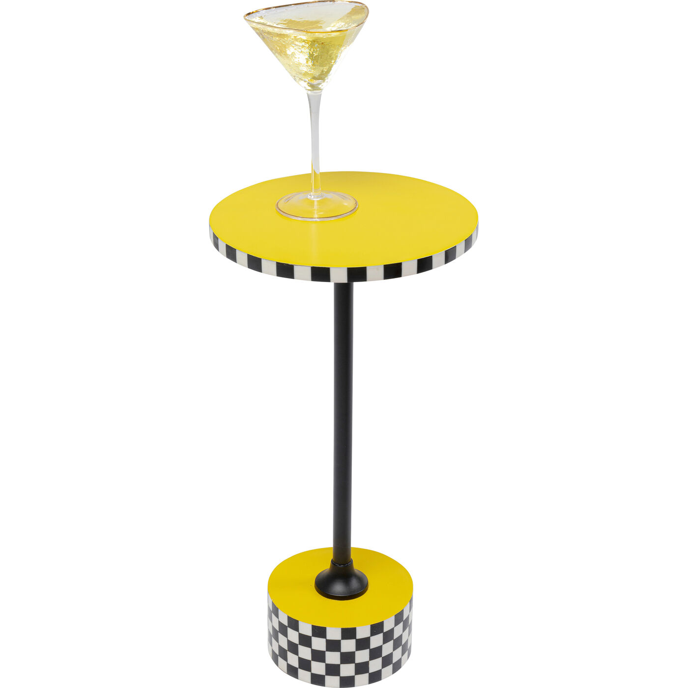 Стол приставной Domero Race Yellow Ø25 см