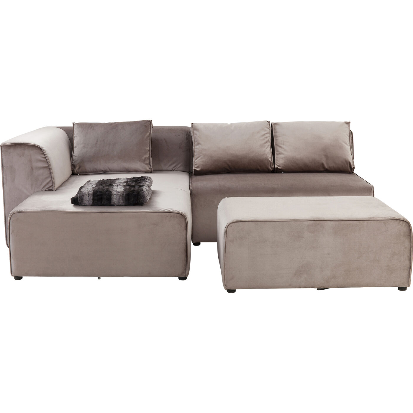 Диван угловой левосторонний Infinity Velvet Taupe Left