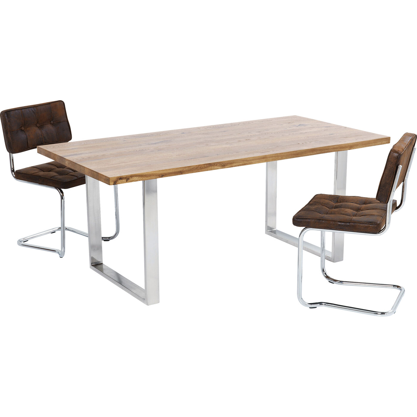 Стол Jackie Oak GK Chrome 200x100 см