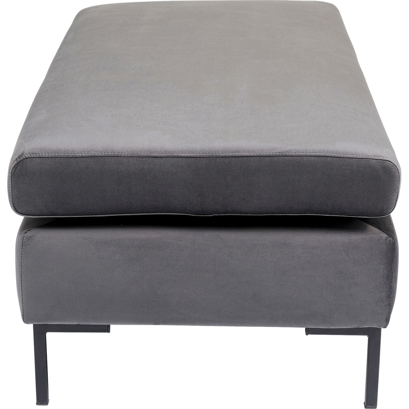 Пуф Gianni Velvet Grey Black