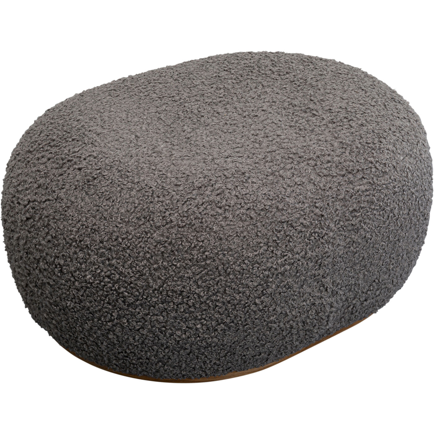 Скамья Pebble Boucle Grey 81 см