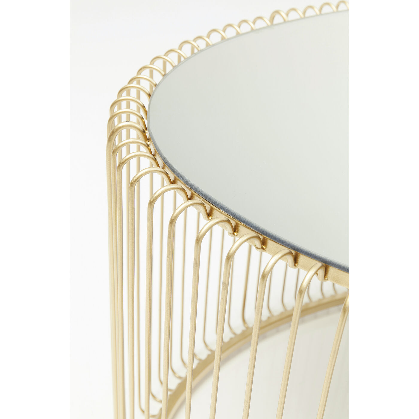 Стол кофейный Wire Uno Brass 60x90 см