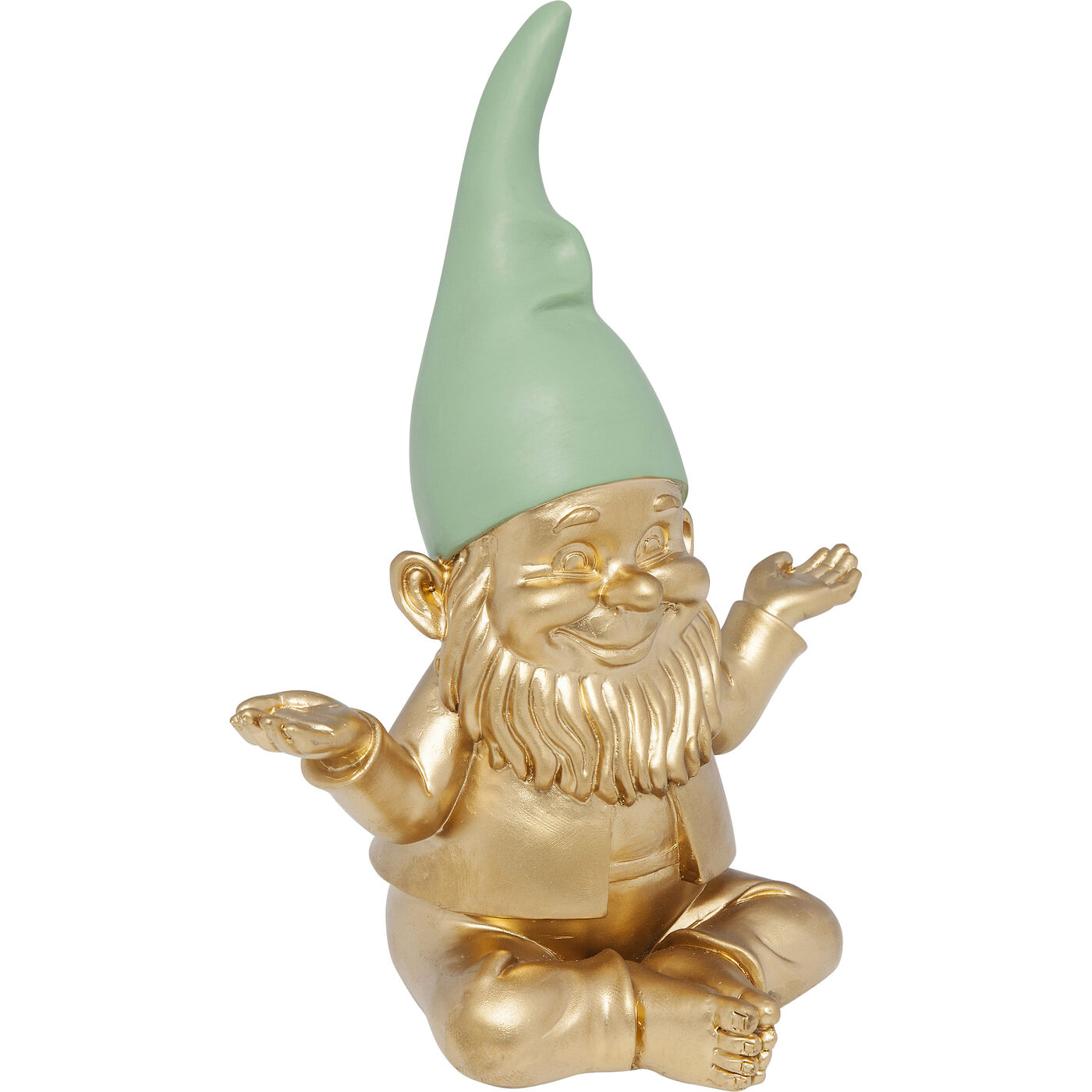 Фигура декоративная Zwerg Meditation Gold Green 19 см