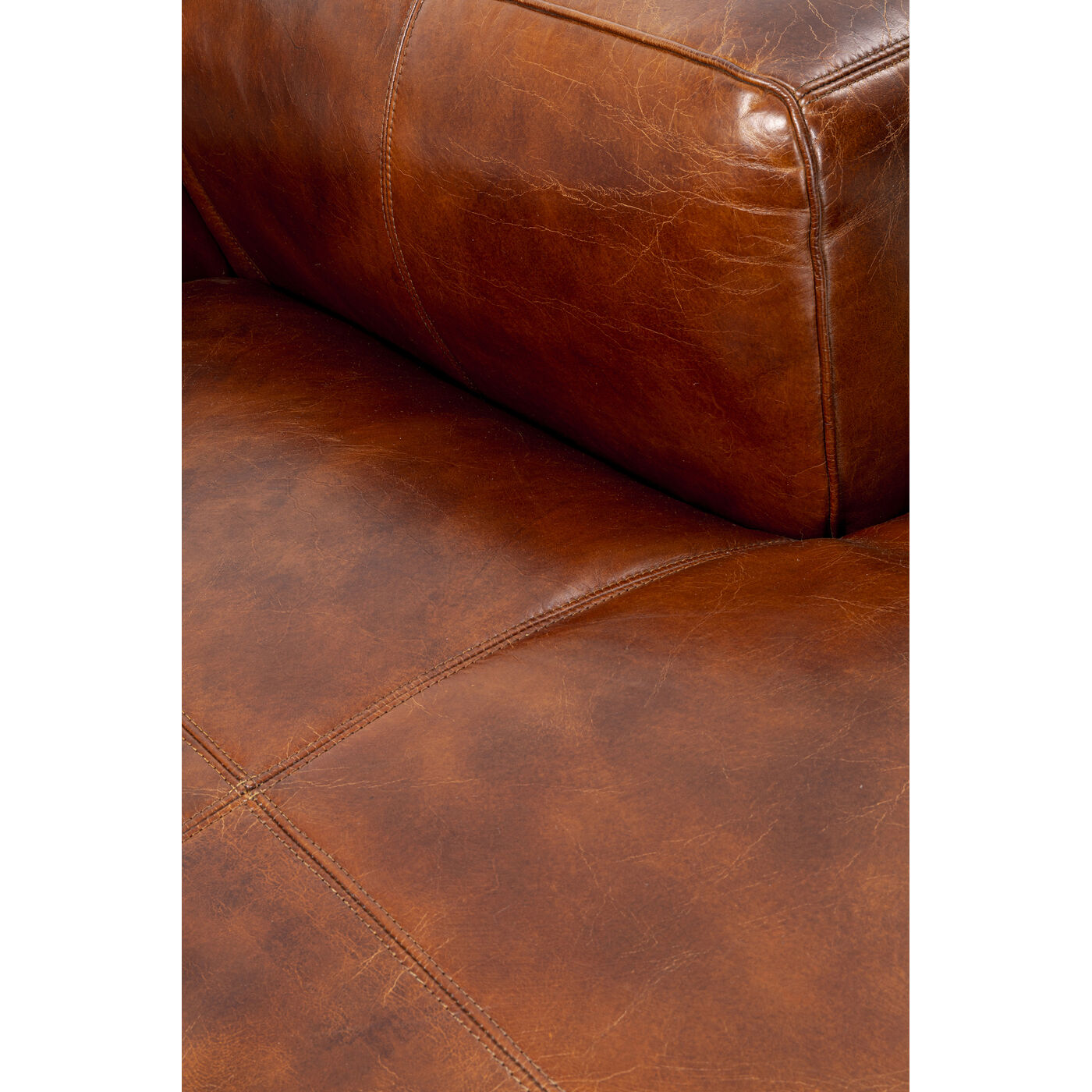 Диван угловой Cubetto Leather Brown 170x270 см