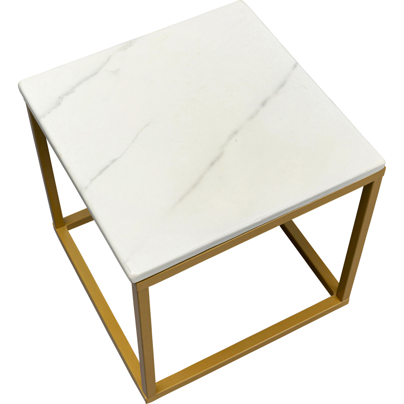 Стол приставной Key West Marble Gold 40x40 см