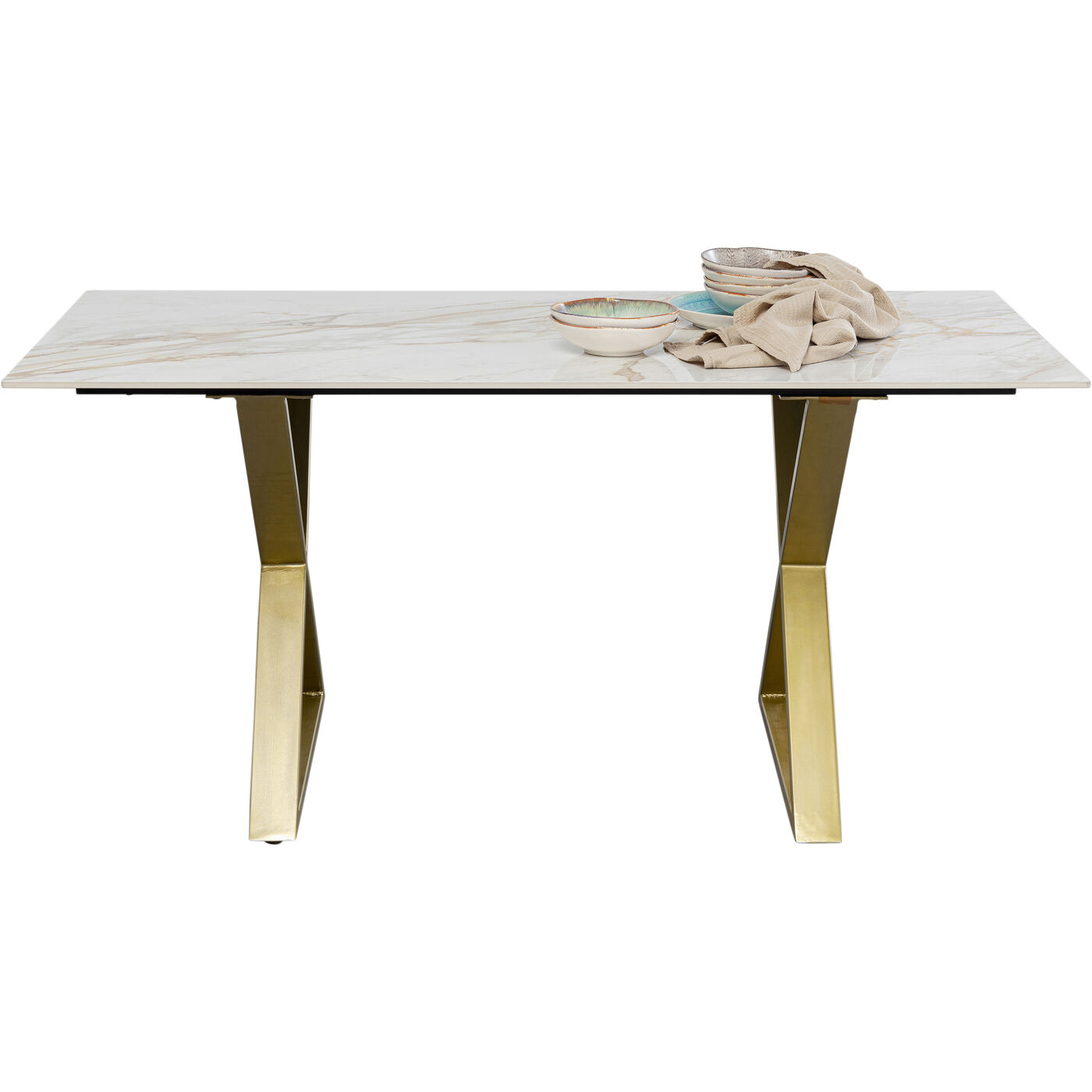 Стол обеденный Eternity Cross Brass160x80 см