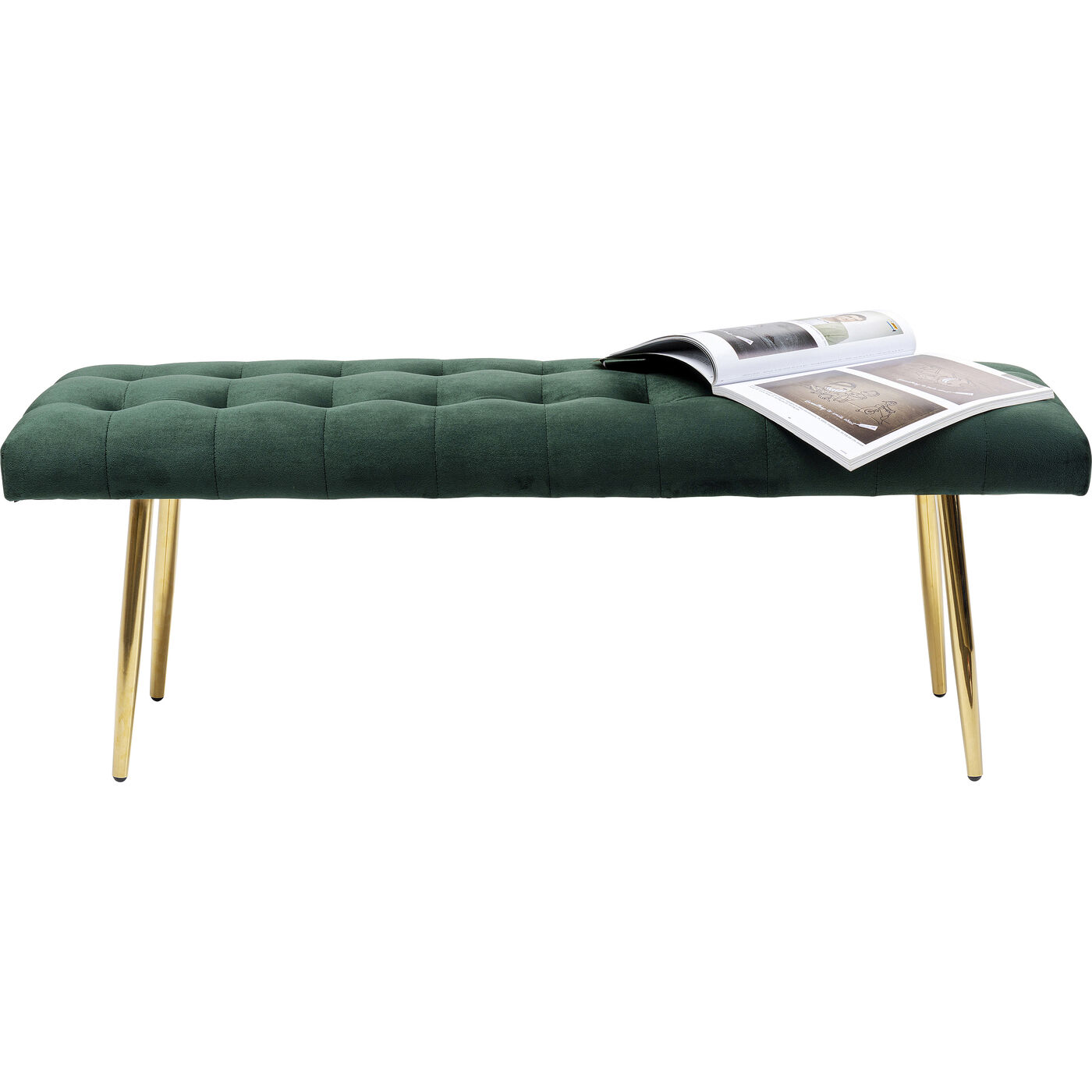 Скамья Dallas Velvet Green 110 см