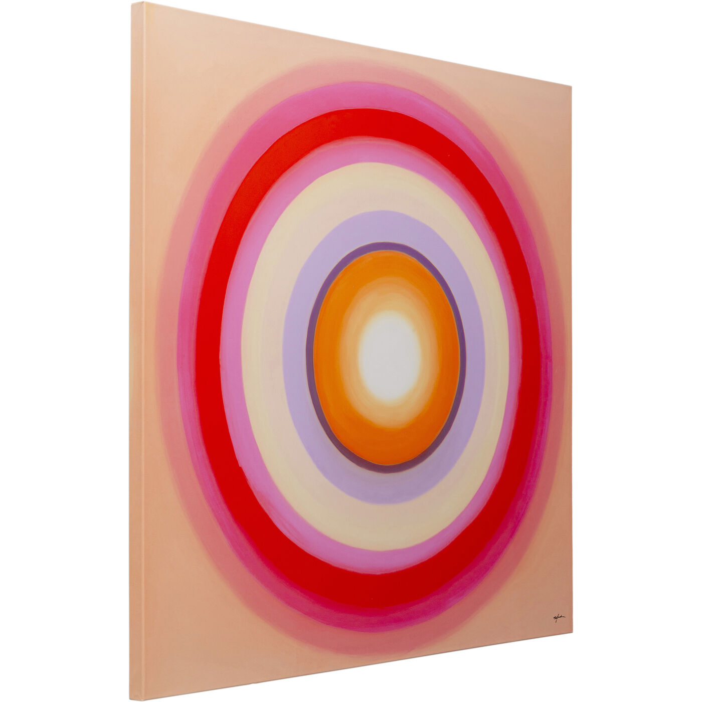 Картина на холсте Tendency Circle Pink 120x120 см