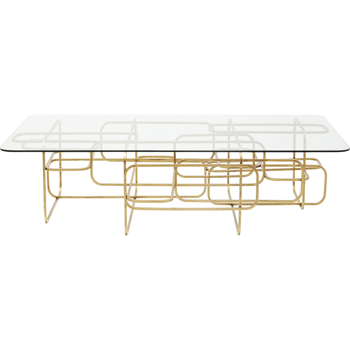 Стол кофейный Meander Gold 140x80 см