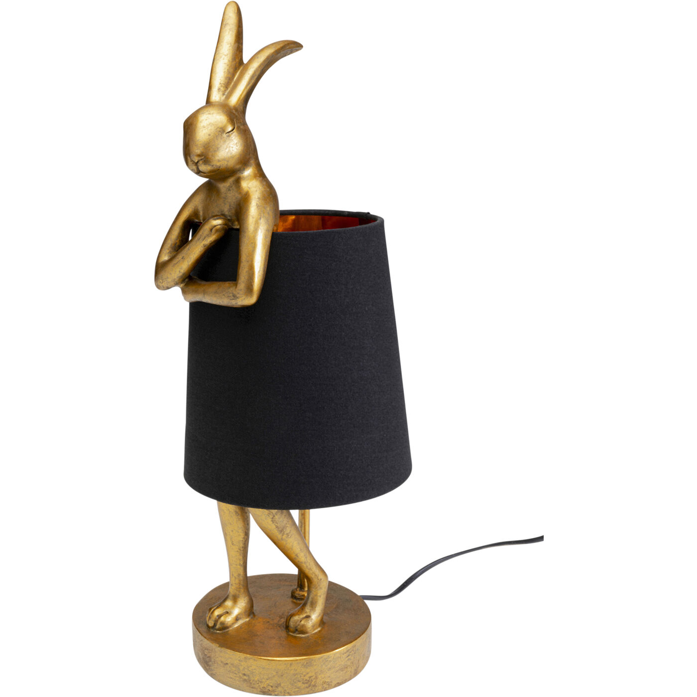 Светильник настольный Animal Rabbit Gold/Black 50 см