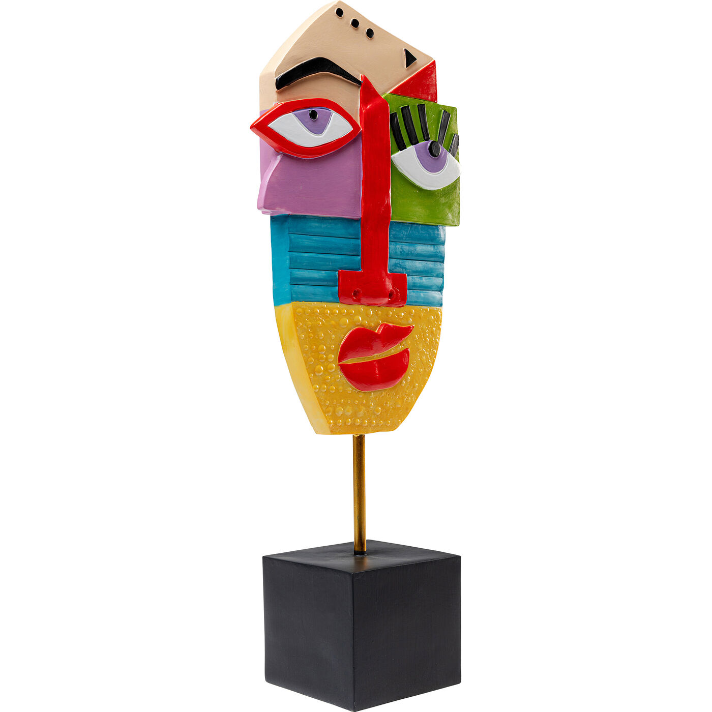 Объект декоративный Abstract Face Multicolour 52 см