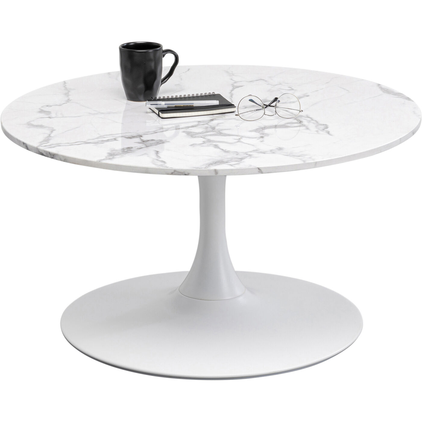 Стол кофейный Schickeria Marble White Ø80 см
