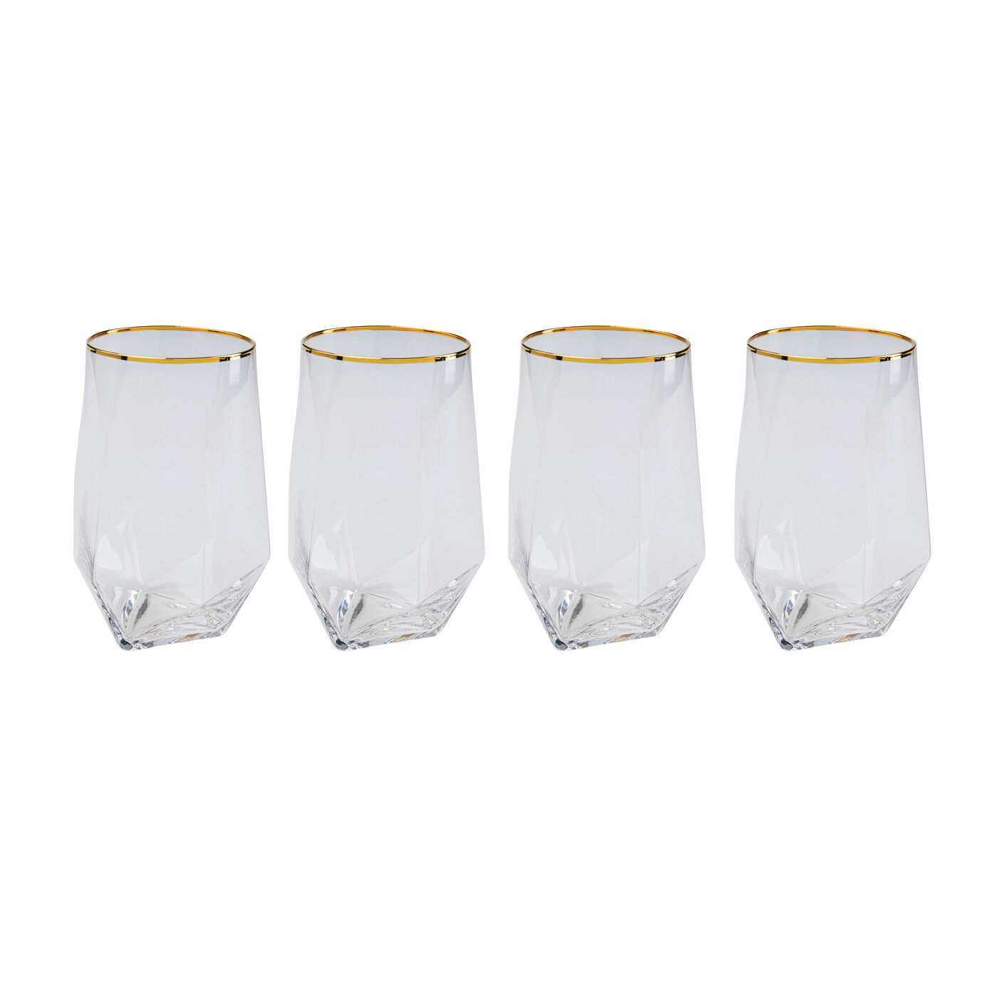 Стакан Diamond Gold Rim (4 шт)