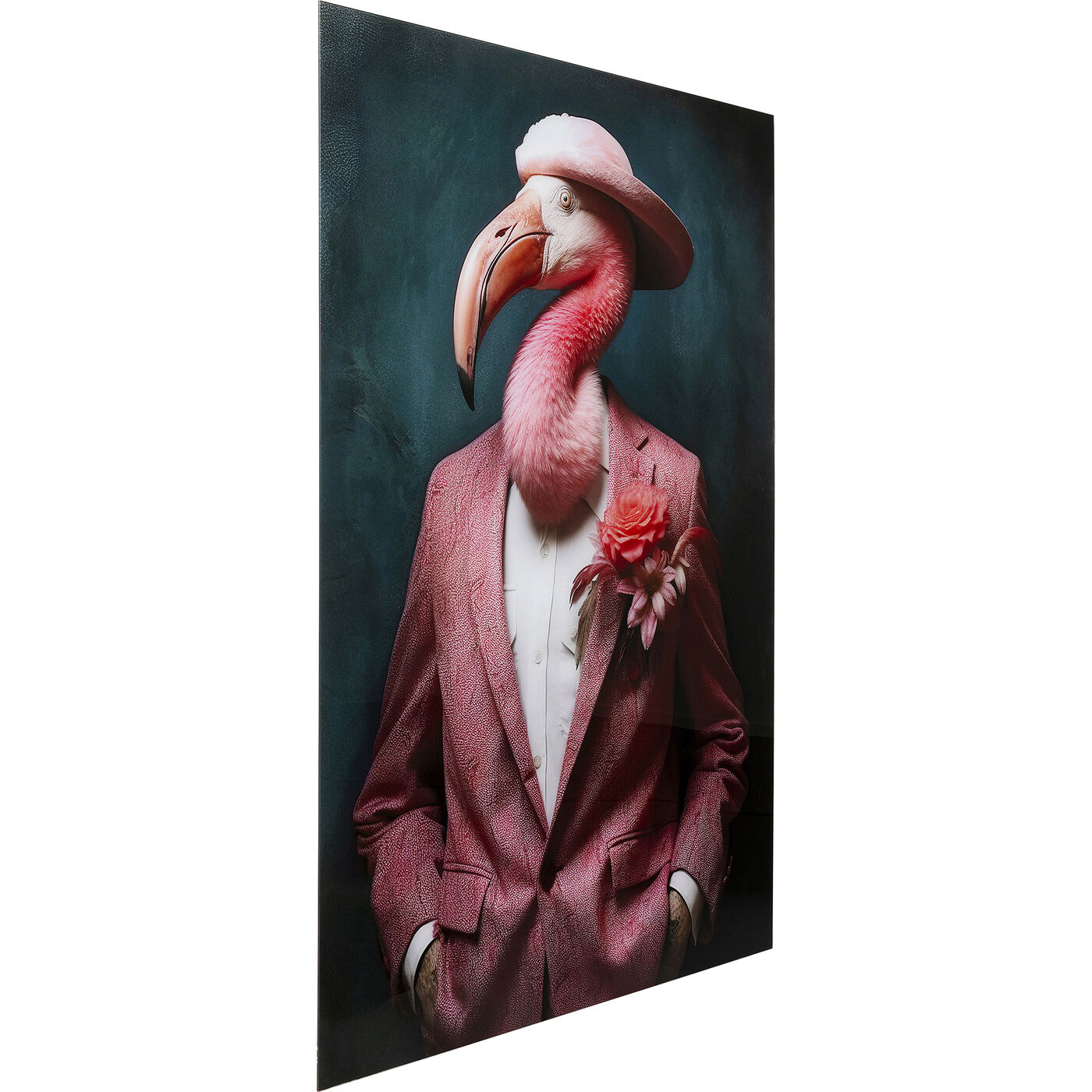 Картина стеклянная Mister Flamingo 120x160 см