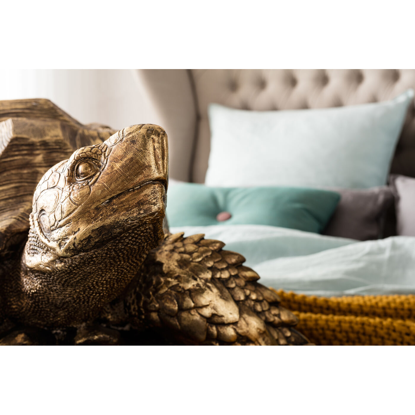 Фигура декоративная Turtle Gold Big