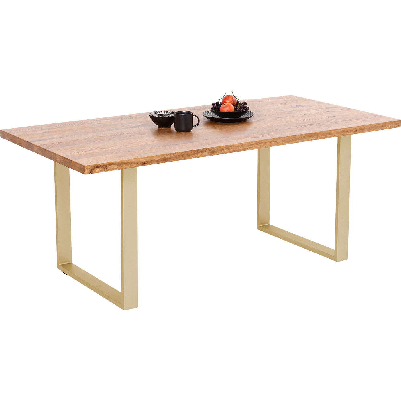 Стол Jackie Oak Brass 200x100 см