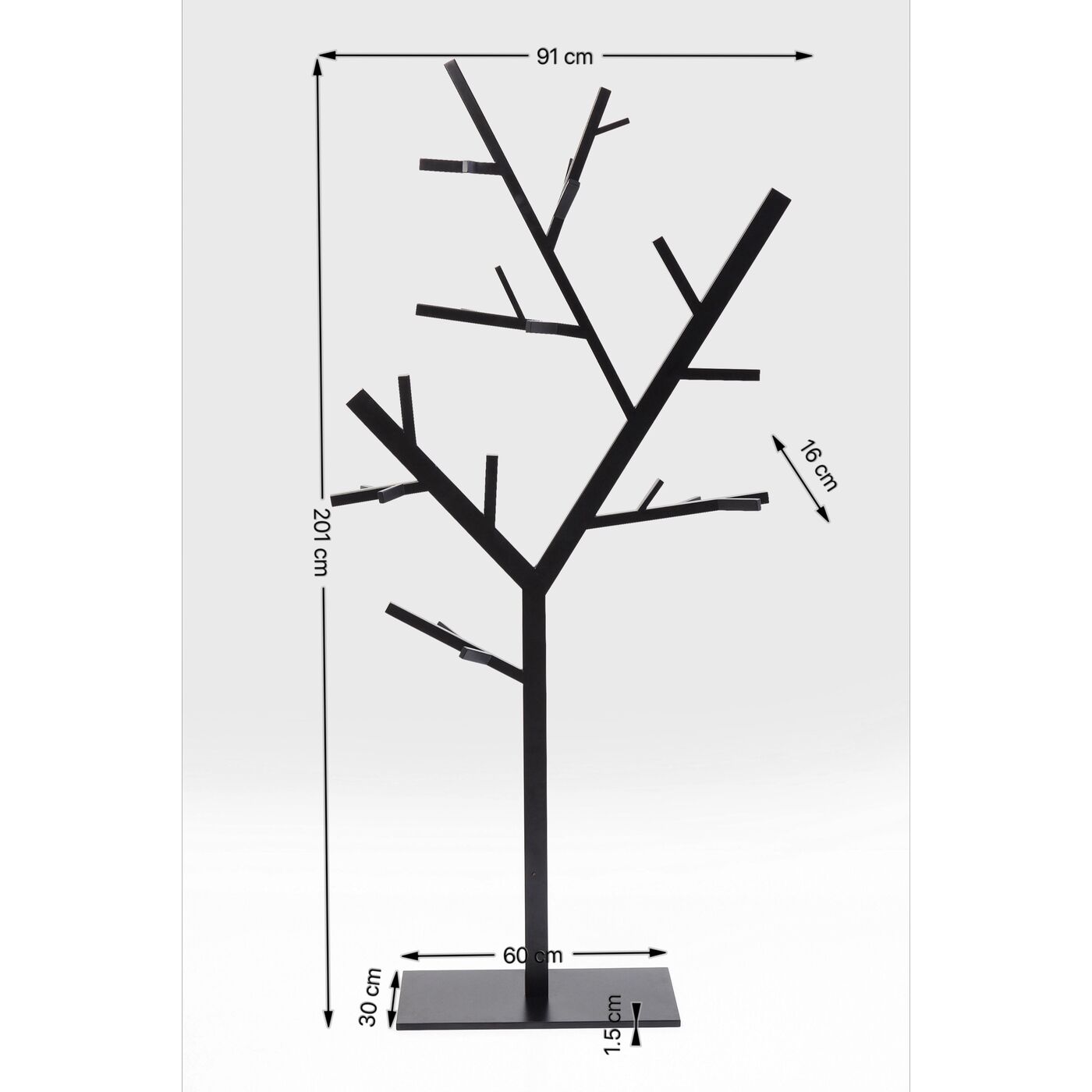 Вешалка Technical Tree Black