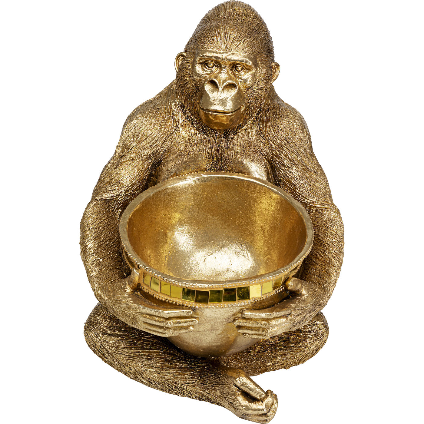 Фигура декоративная Holding Миска Gold