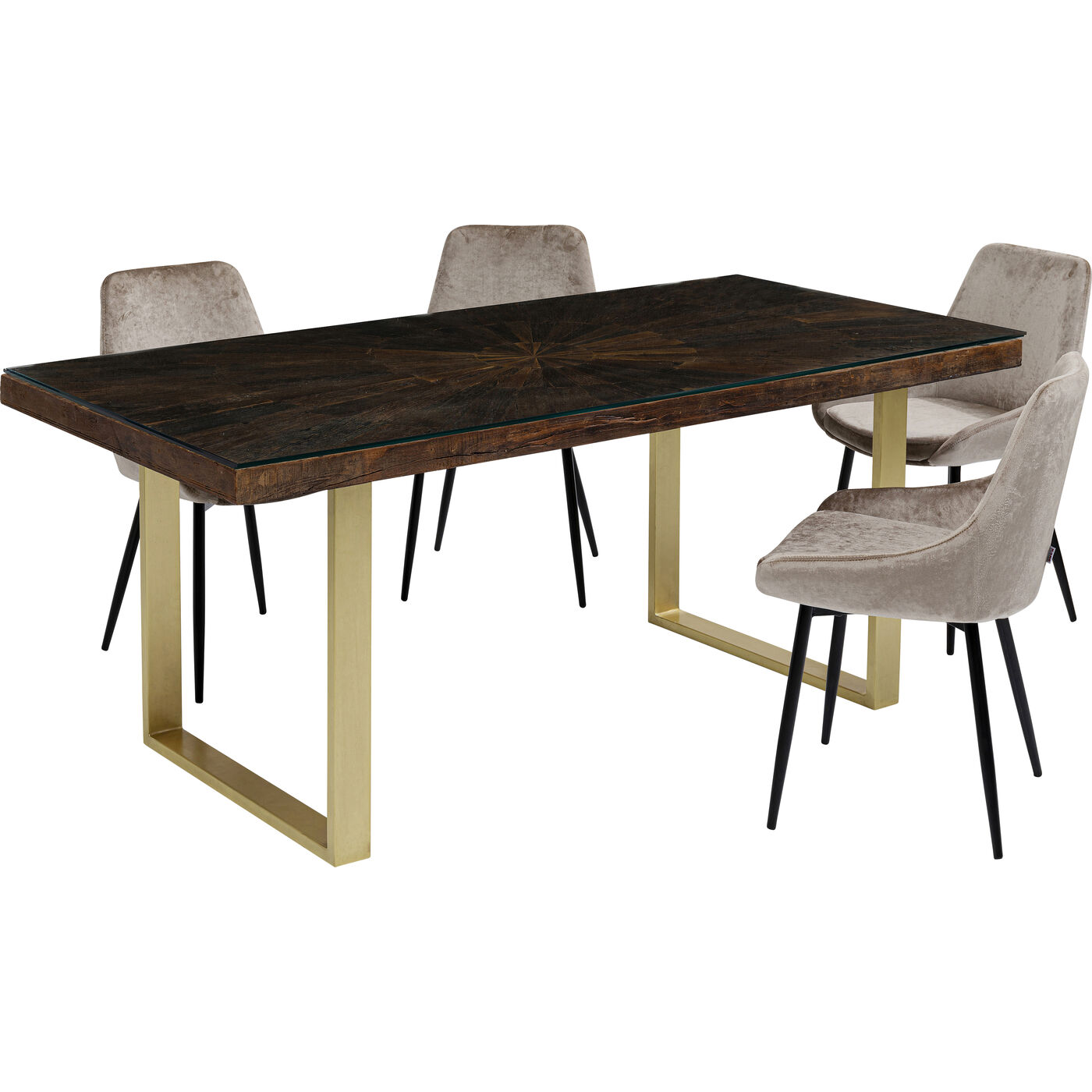 Стол Conley Brass 180x90 см