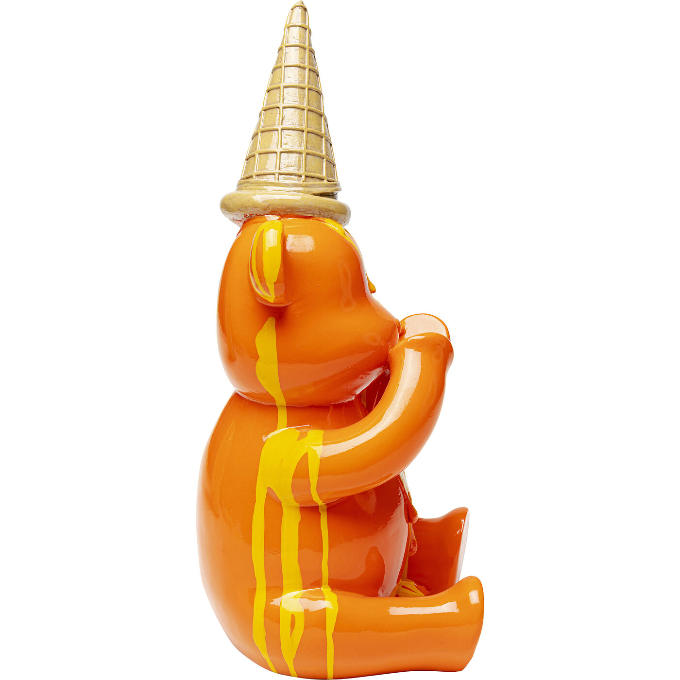 Фигура декоративная Sitting Gelato Bear Orange 37 см