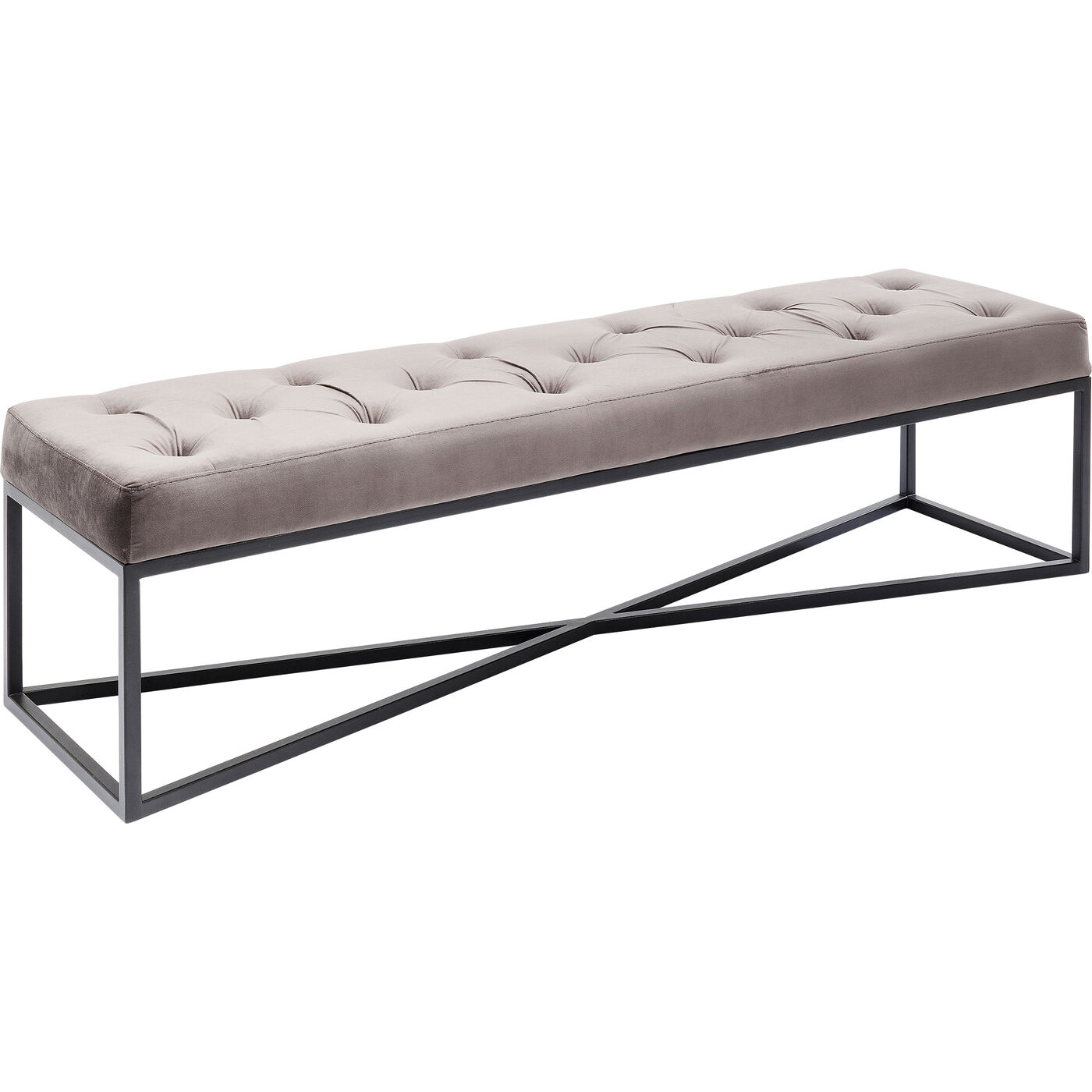 Скамья Crossover Grey Black 150x40 см