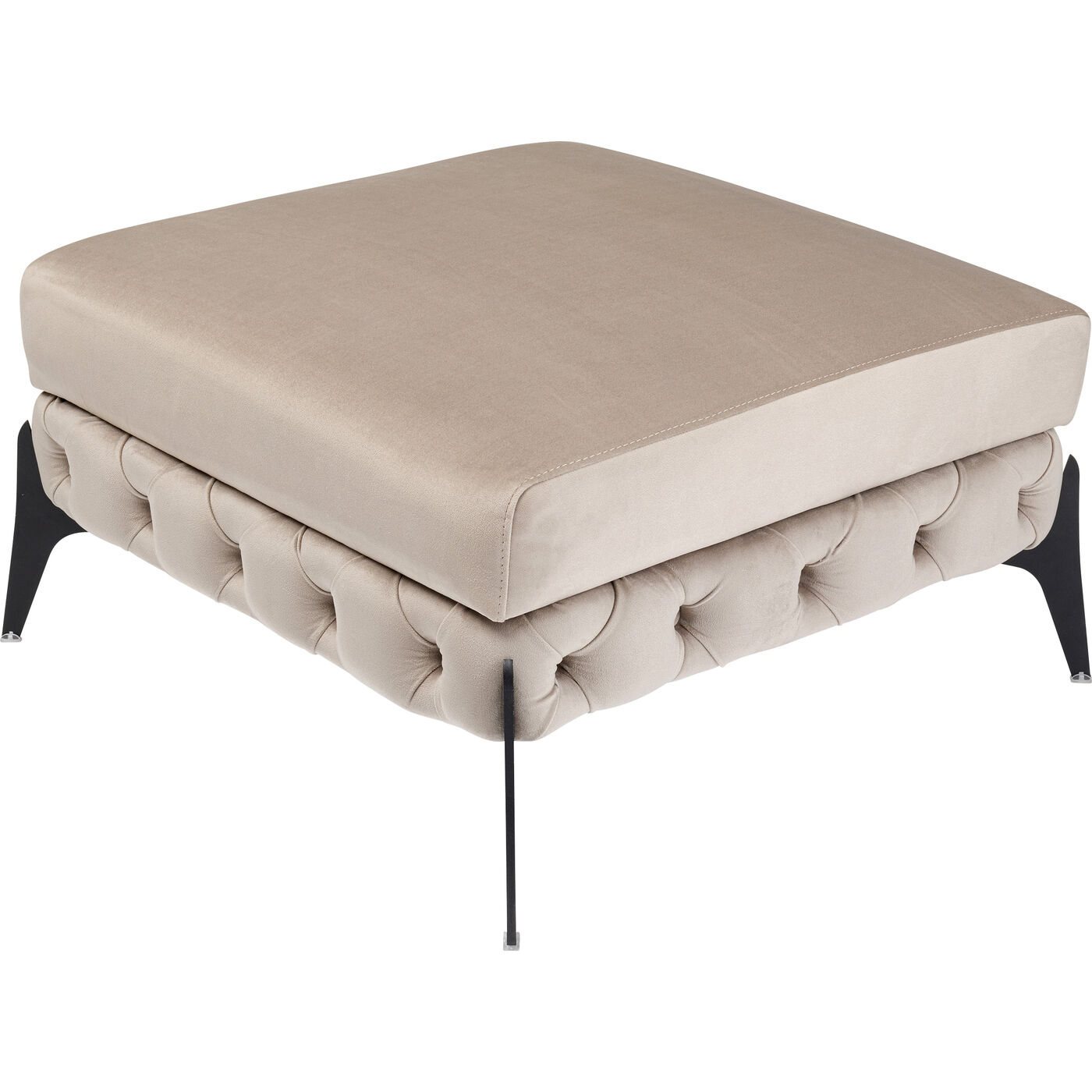 Пуф Bellissima Velvet Beige 80 см