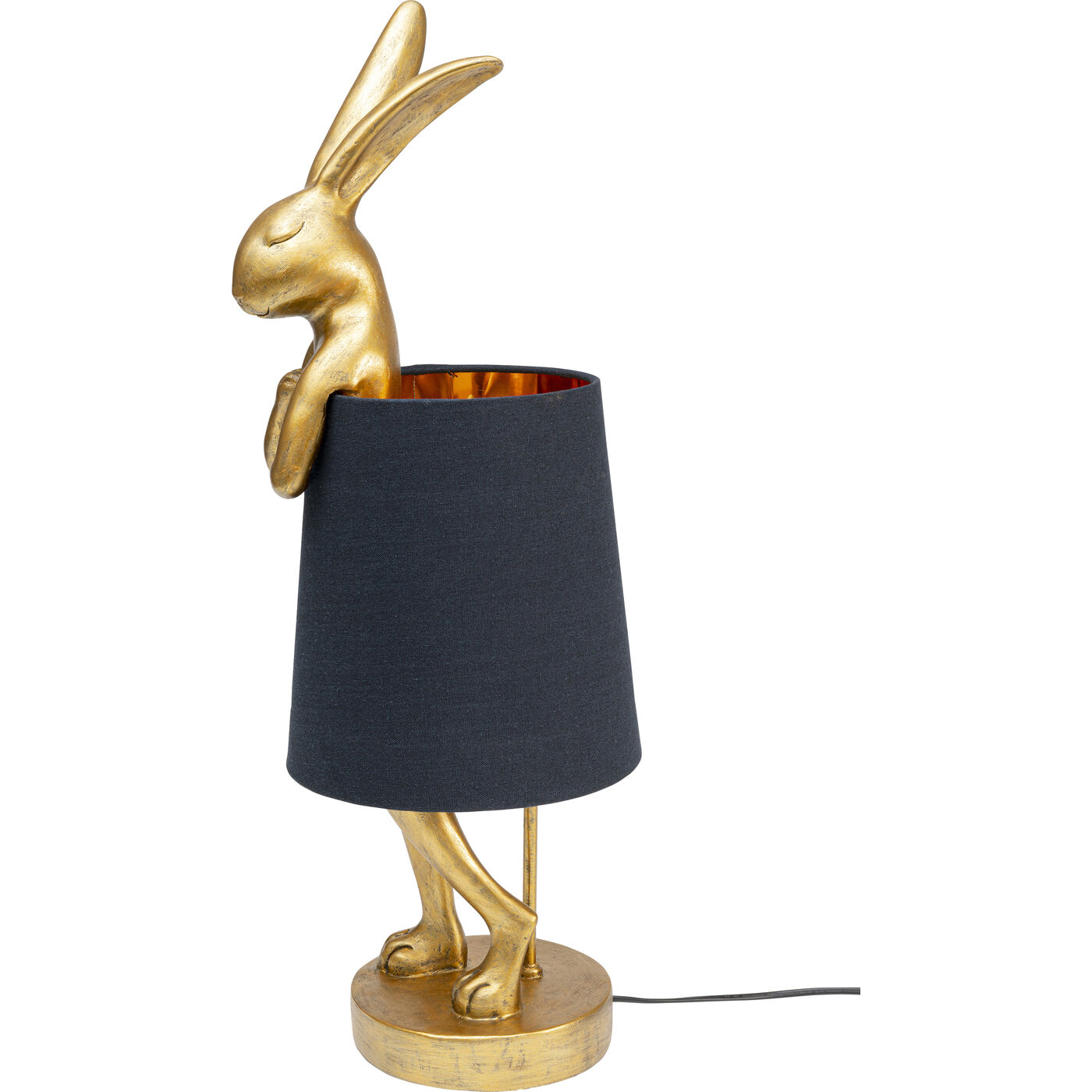 Светильник настольный Animal Rabbit Gold/Black 68 см