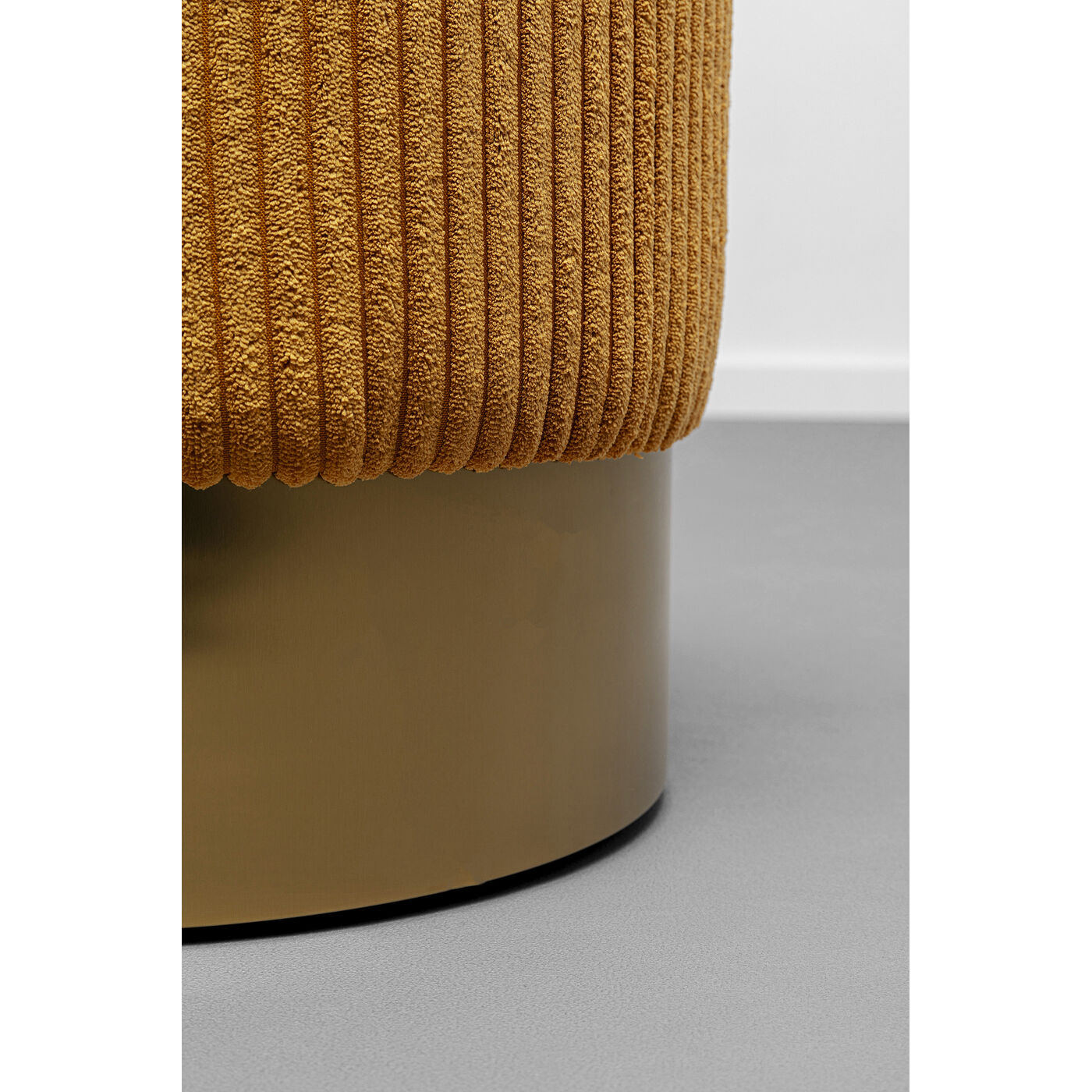 Пуф Cherry Yello Cord Brass Ø35 см
