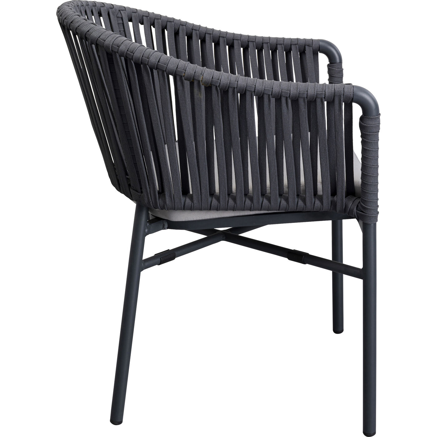 Стул с подлокотниками Santanyi Dark Grey