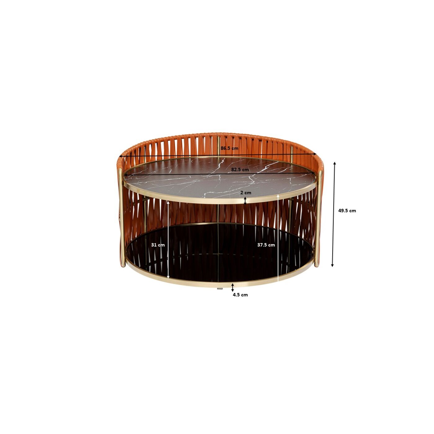 Стол кофейный Copper Ø86 см