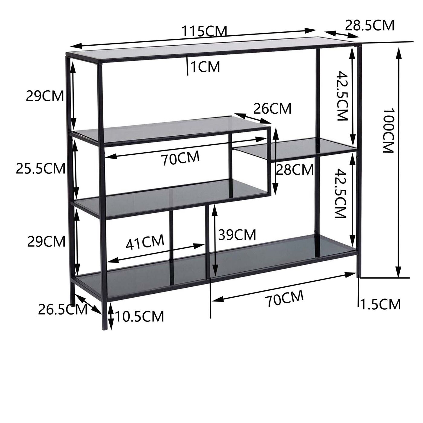 Стеллаж Loft 100 см