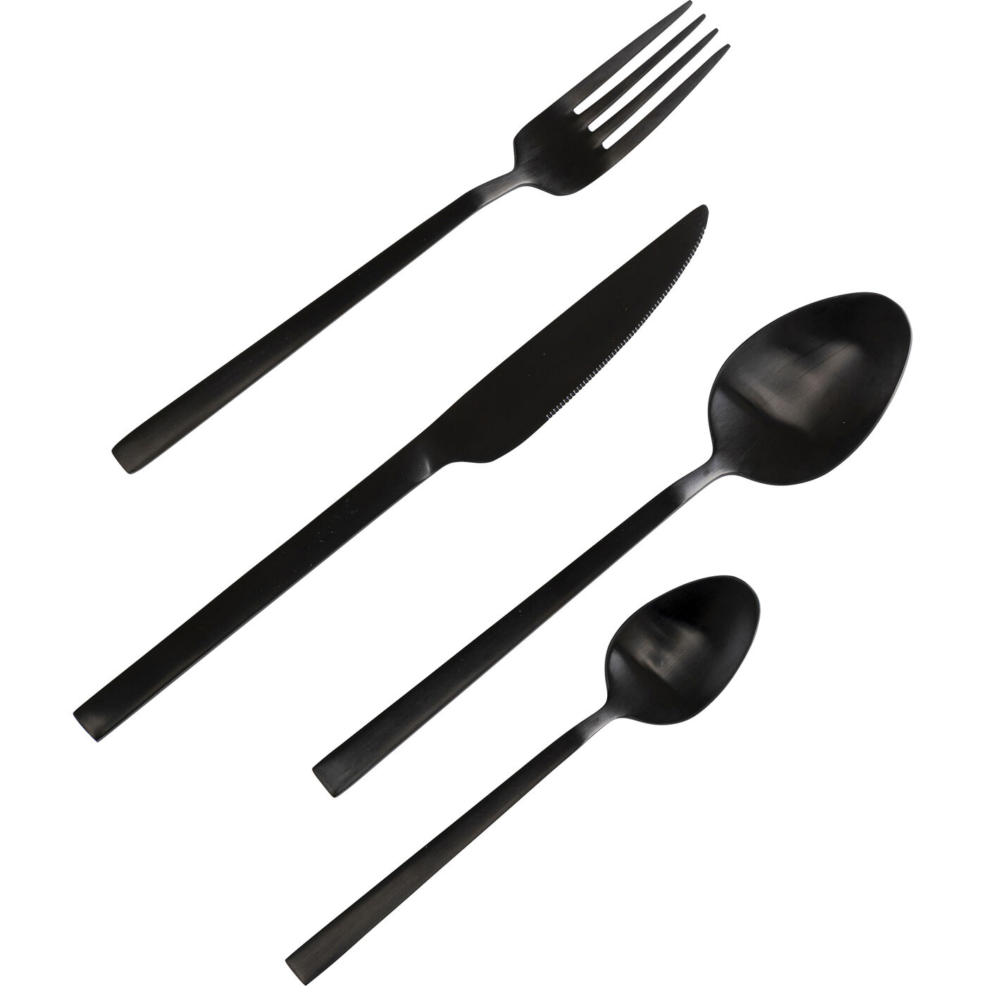 Приборы столовые Gloria Matt Black (16 предметов)
