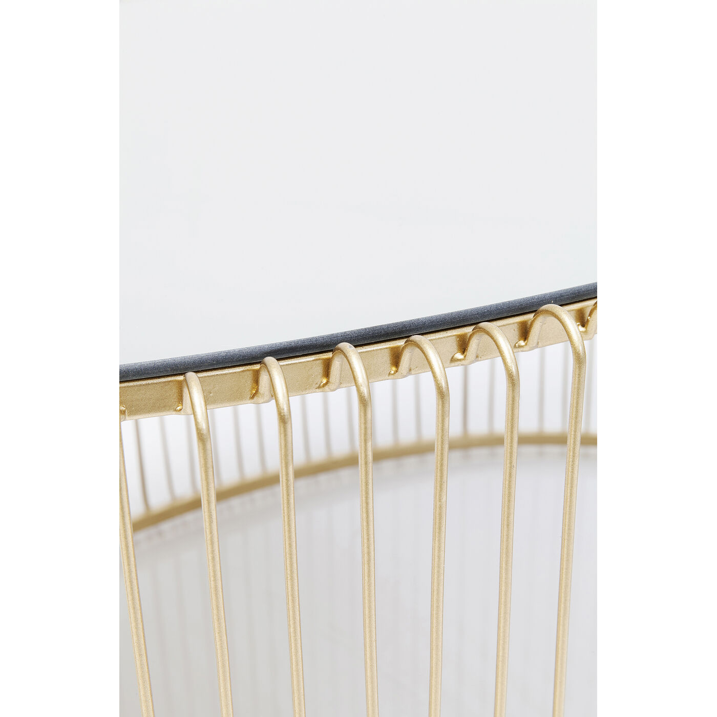 Стол кофейный Wire Uno Brass 60x90 см