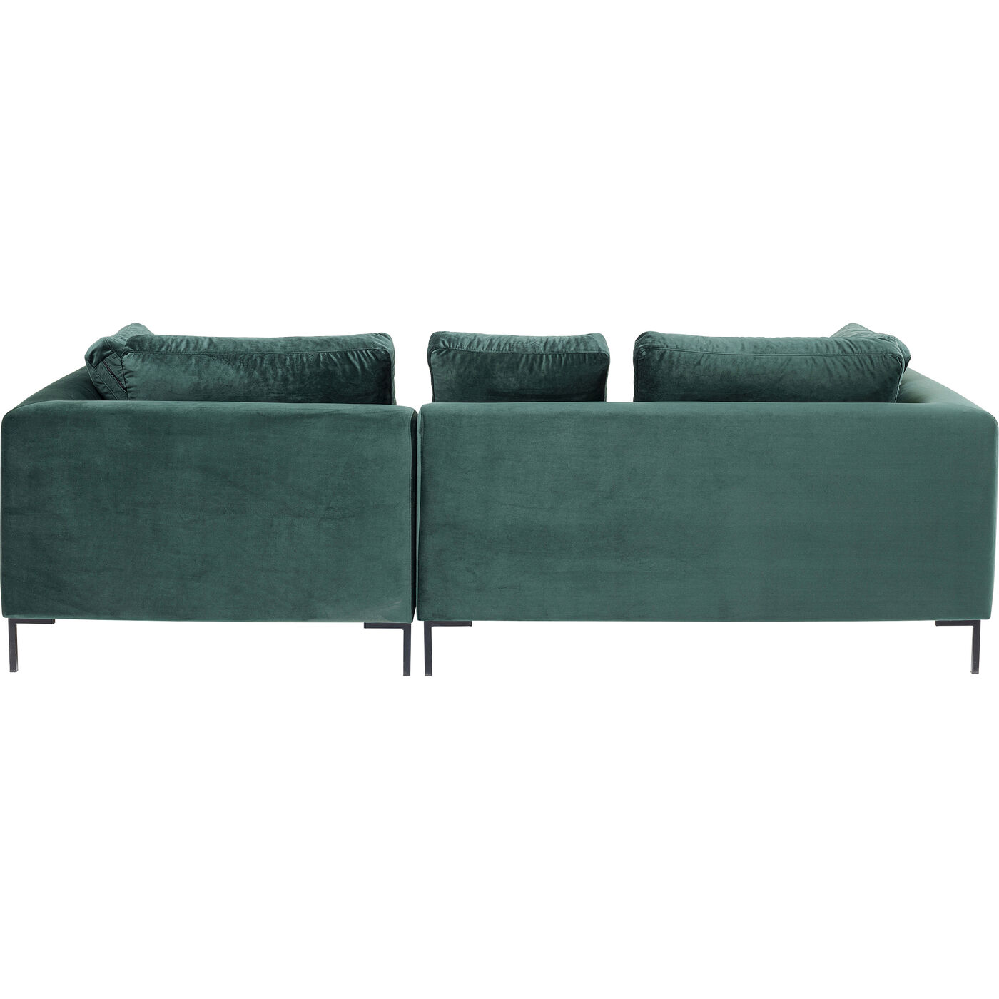 Диван угловой правосторонний Gianni Small Velvet Green Right