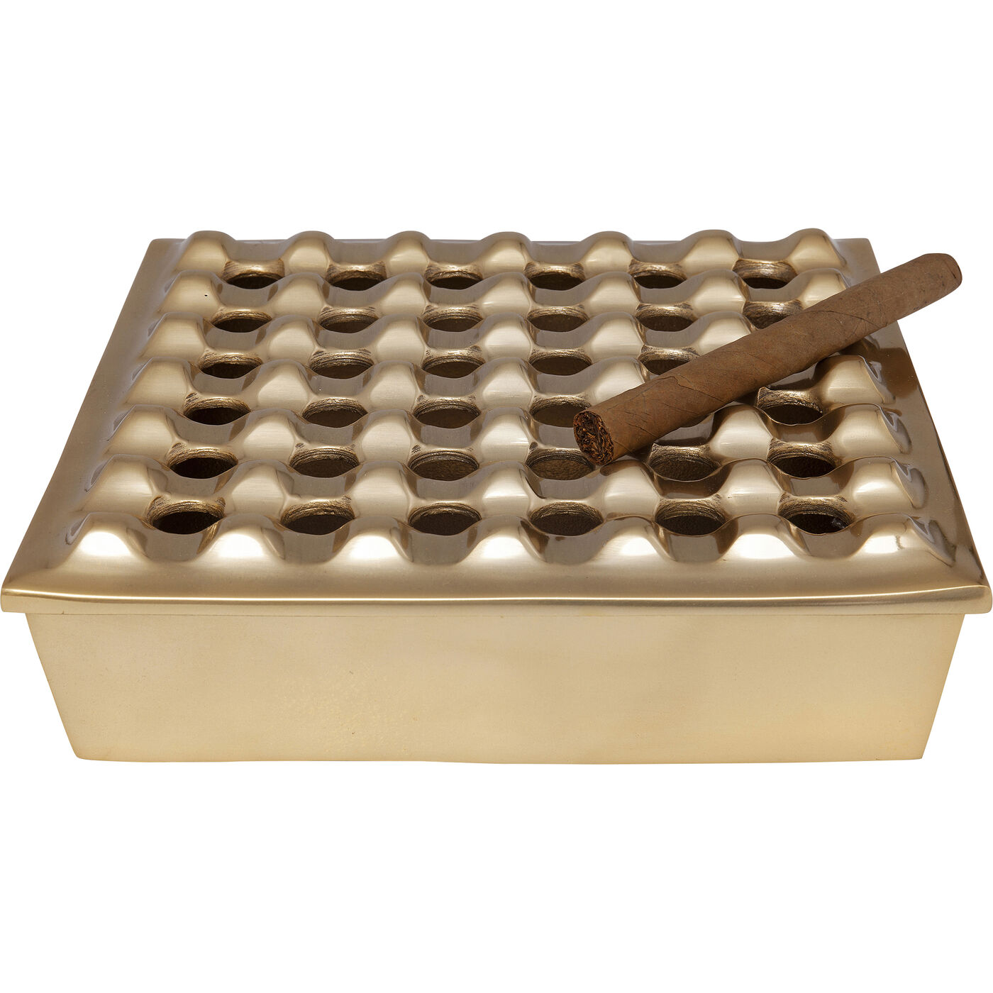 Пепельница Soho Square Brass 25x25 см