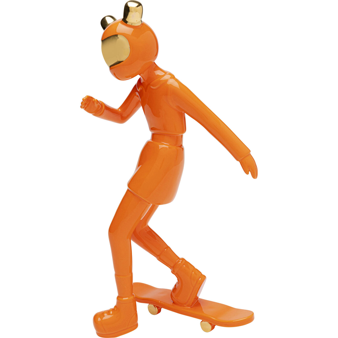 Фигура декоративная Skating Astronaut Orange 33 см
